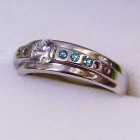他の写真2: ブルーダイヤモンド　平均0.0252ct/P ４月誕生石　