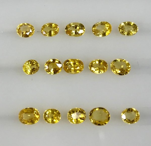 画像1: イエローサファイア　平均0.149ct　9月誕生石