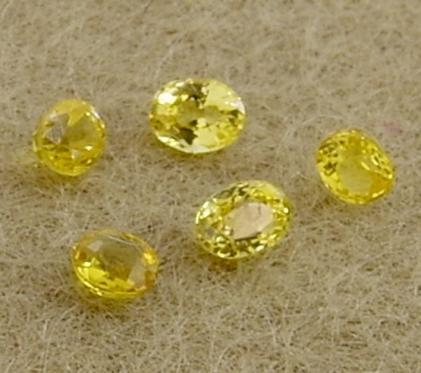 画像4: イエローサファイア　平均0.149ct　9月誕生石