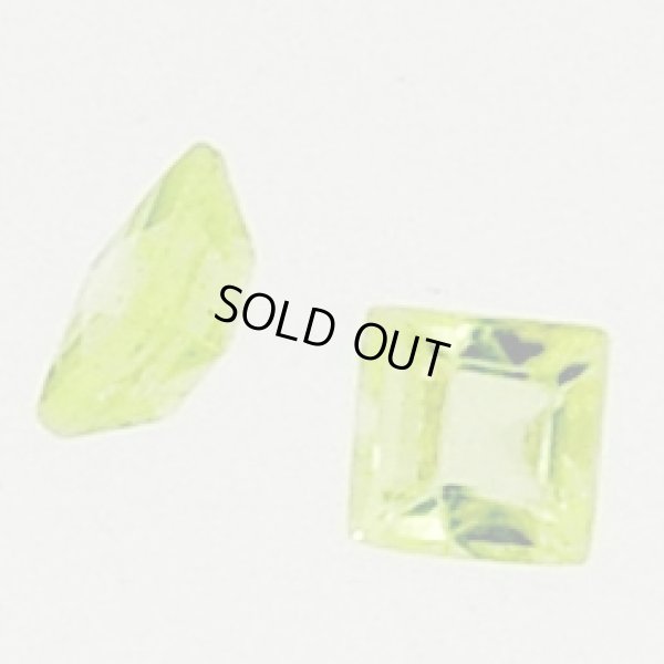 画像3: スクエアペリドット　約3×3×厚み2mm　8月誕生石