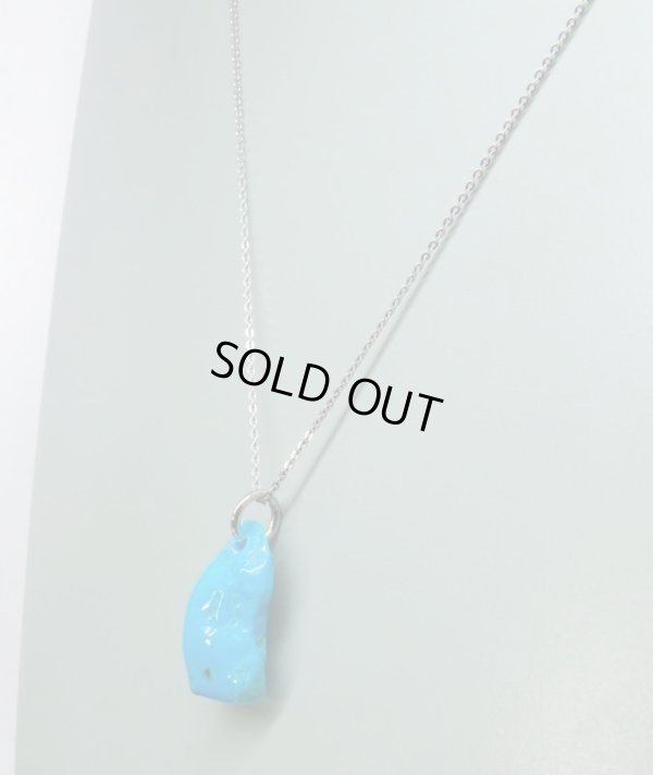 画像9: ラフ ターコイズ ペンダント　平　12月誕生石