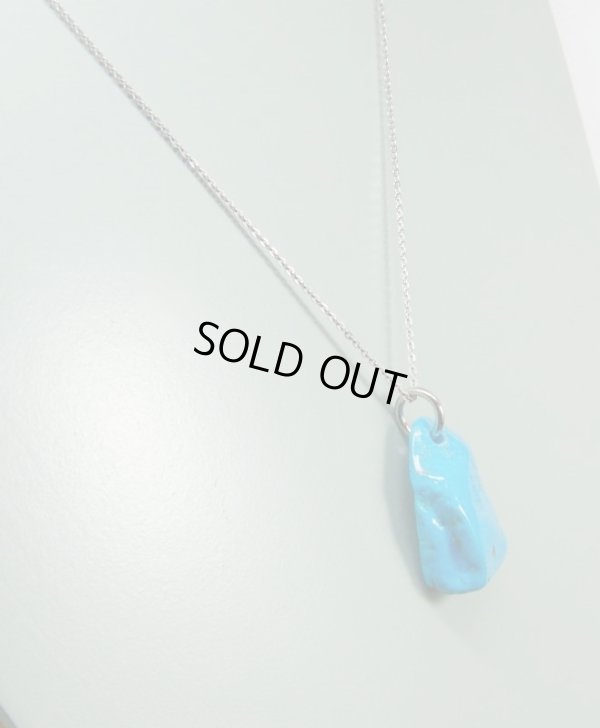 画像10: ラフ ターコイズ ペンダント　平　12月誕生石