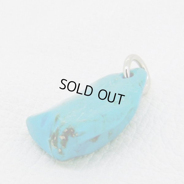 画像5: ラフ ターコイズ ペンダント　平　12月誕生石