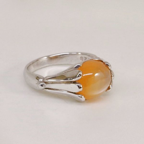 画像7: sv925 オレンジムーンストーンリング
