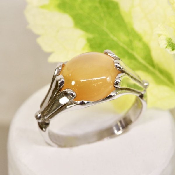 画像4: sv925 オレンジムーンストーンリング