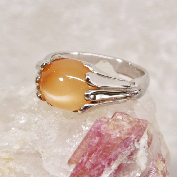 画像5: sv925 オレンジムーンストーンリング