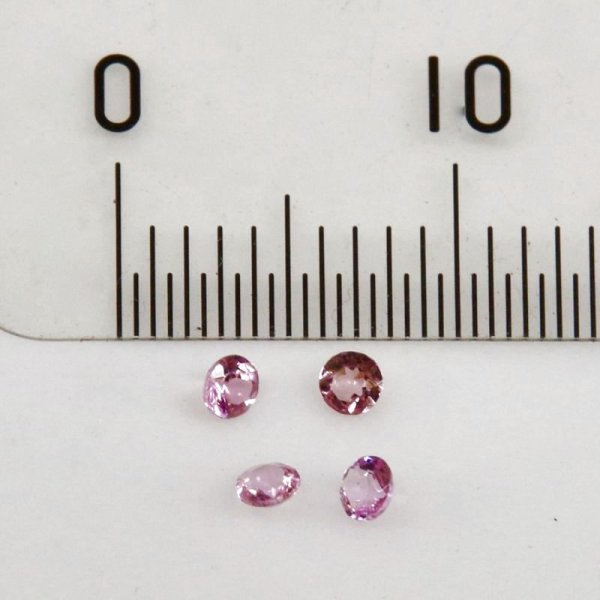 画像8: ピンクトルマリン ラウンド 0.025-0.029ct 10月誕生石