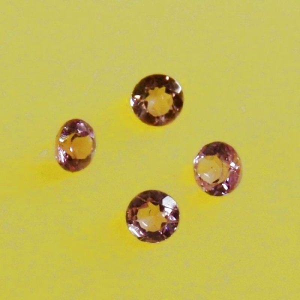 画像7: ピンクトルマリン ラウンド 0.025-0.029ct 10月誕生石