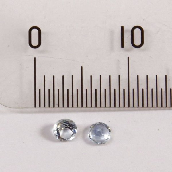 画像7: アクアマリン ラウンド φ約2.5mm　3月誕生石