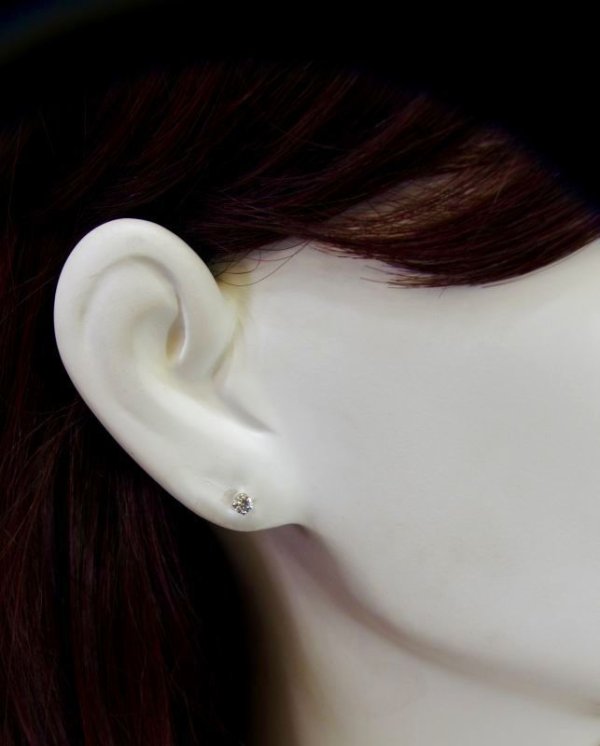 画像10: Pt900 ダイヤモンドピアス  ４月誕生石