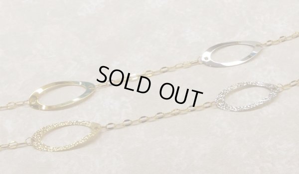 画像4: K18YG×K18WGオーバルミックスロングネックレス