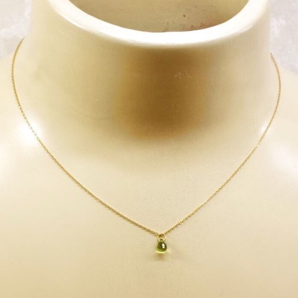画像3: K10ネックレス　ペリドットペンダント