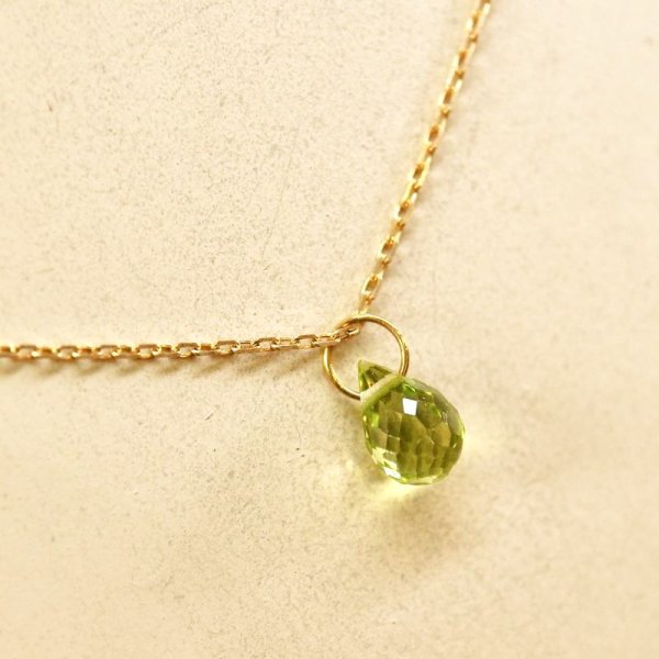 画像7: K10ネックレス　ペリドットペンダント