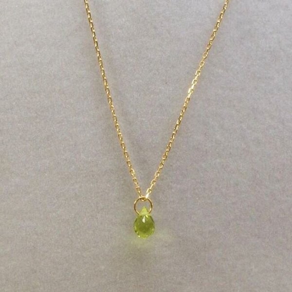 画像8: K10ネックレス　ペリドットペンダント