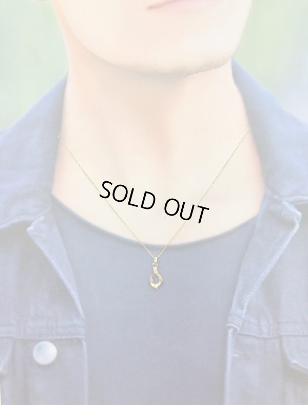 画像11: K18YGフィッシュフックペンダントネックレス SSサイズ