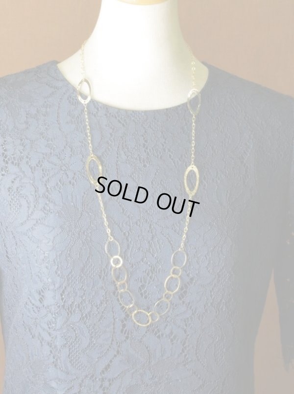 画像16: K18YG×K18WGオーバルミックスロングネックレス