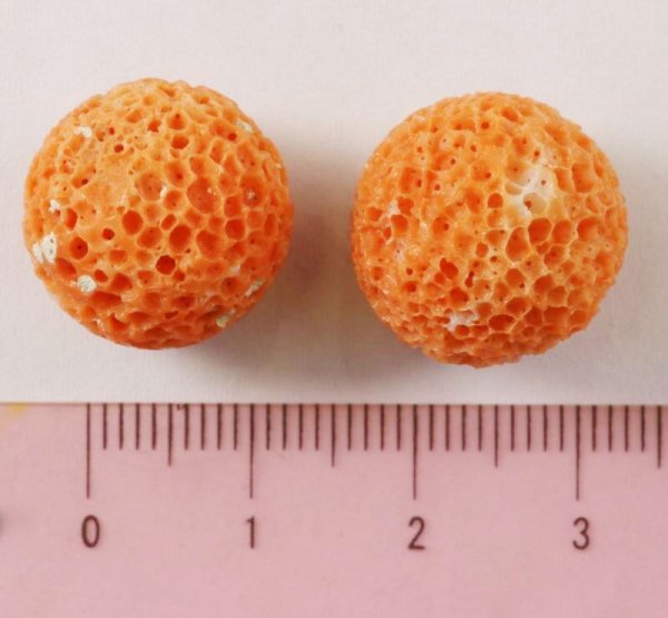 画像2: 珊瑚 す玉 約16.2-16.5mm