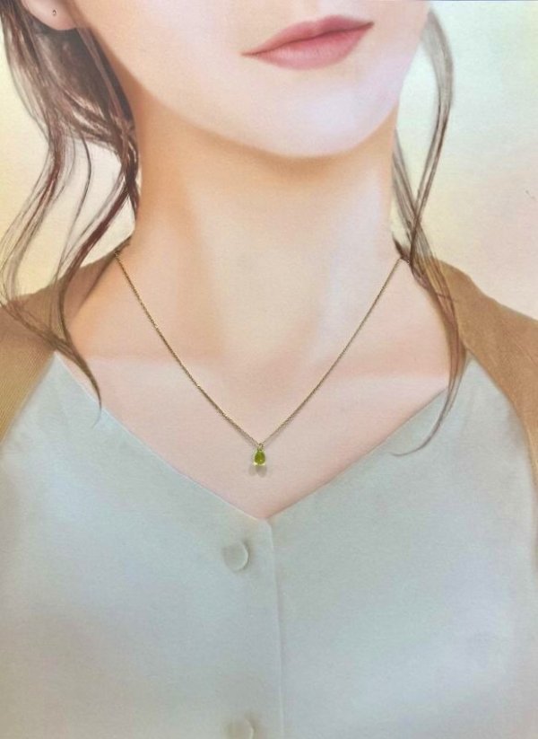 画像6: K10ネックレス　ペリドットペンダント