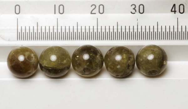 画像2: 丸玉グリーンガーネット 約7.4-8mm 1月誕生石