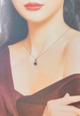 画像5: Pt900/K18WG ルビー・ダイヤ入りペンダントネックレス