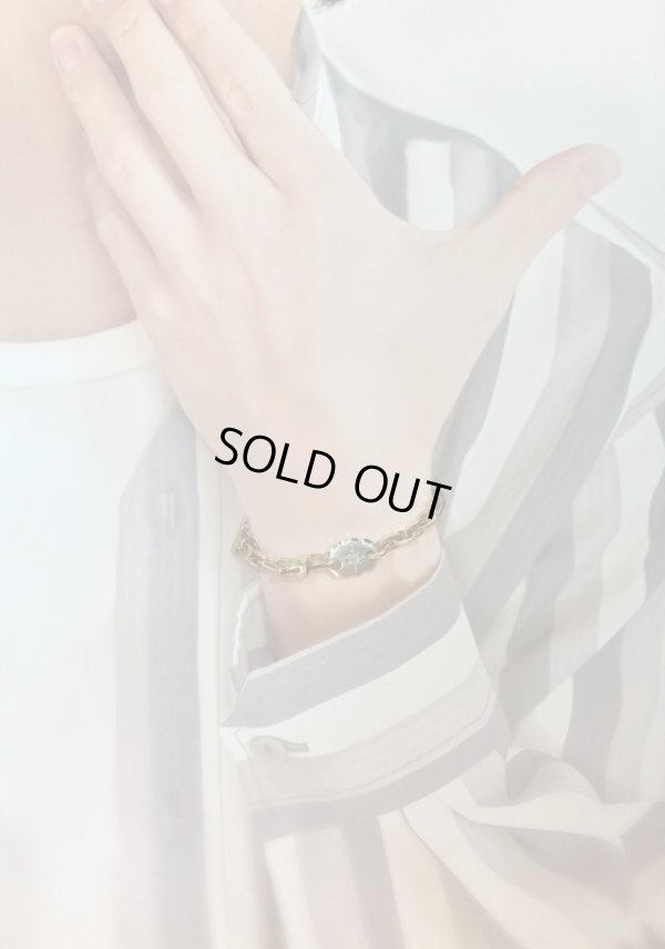 画像9: K18ダイヤモンド 入りブレスレット　Pt900プレート付