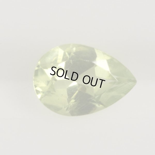 画像1: ◎値下げ◎ペリドット ペアシェイプ　約7.2×5mm 0.72ct　8月誕生石