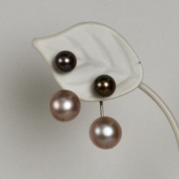 画像3: チタン&ステンレス　アコヤ・淡水パール2wayピアス