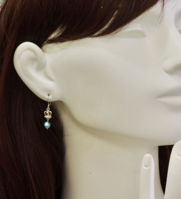 画像6: 【50%OFF】SVクラウン×ベネチアンガラスピアス