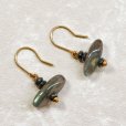 画像10: K18ラブラドライト×ヘマタイトピアス