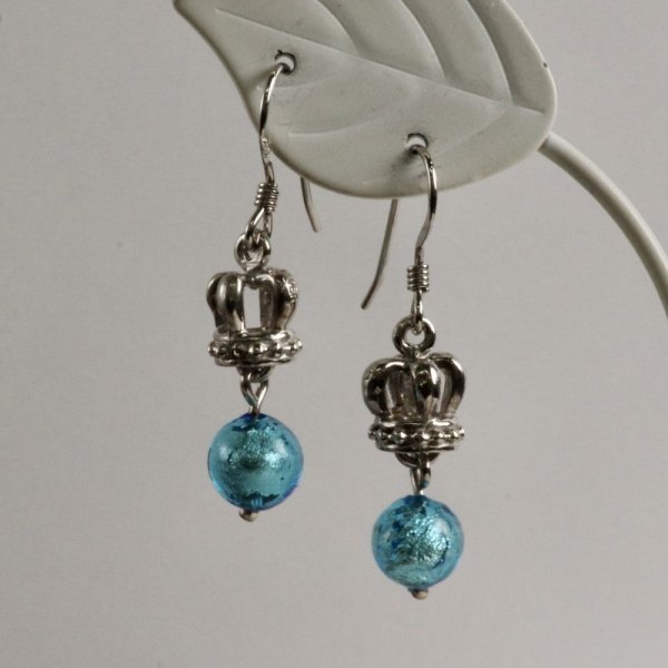 画像3: 【50%OFF】SVクラウン×ベネチアンガラスピアス