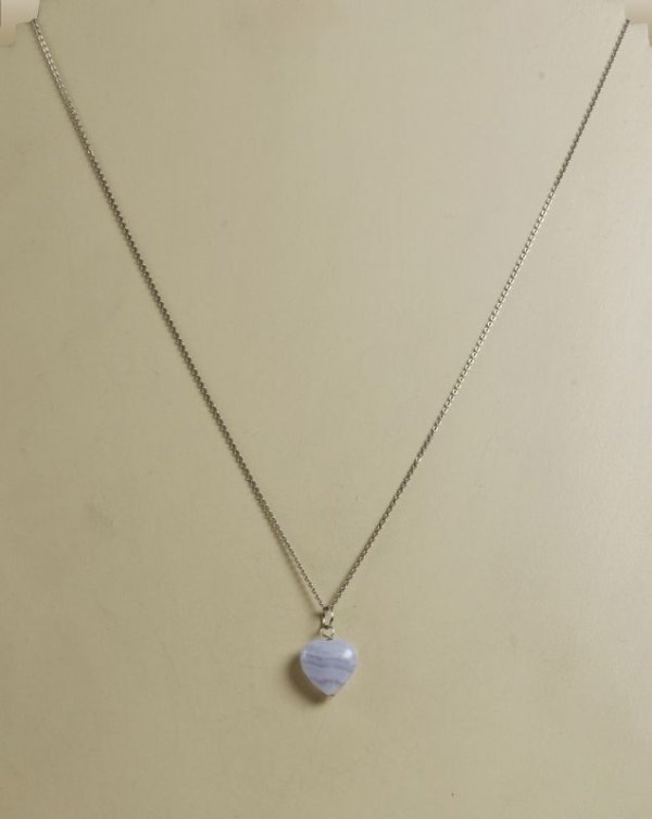 画像10: ハートブルーレースペンダント