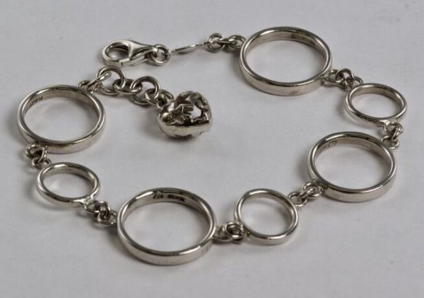 画像3: 【50%OFF】SV925ブレスレット　チャーム付き