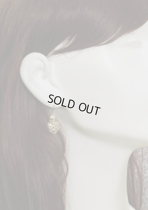 画像6: 【50%OFF】SV925星柄ハート＆シルバーボールピアス