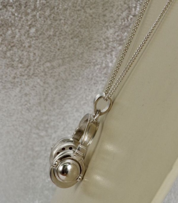 画像8: SV925ヘッドホンペンダントトップ(ロジウムメッキ)