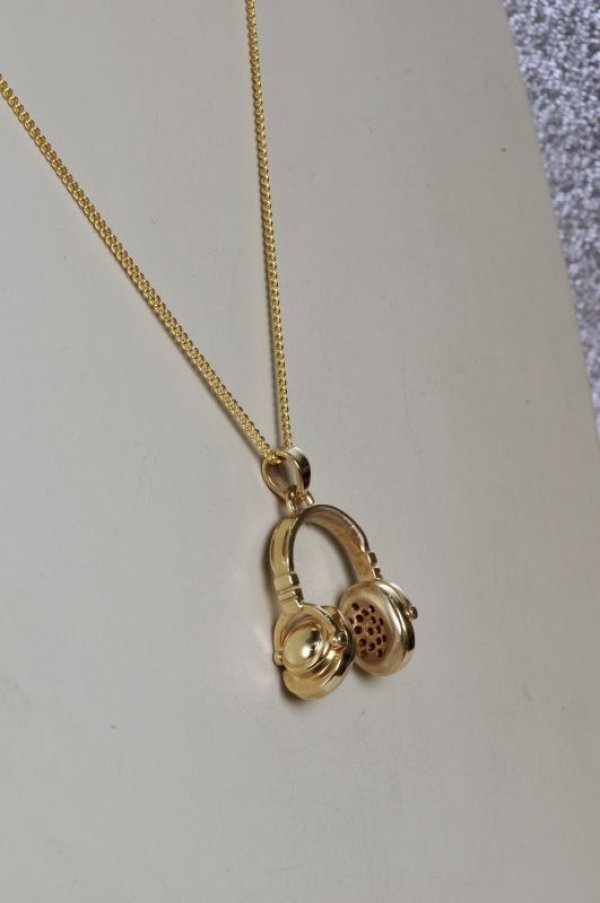 画像9: SV925ヘッドホンペンダントトップ(ゴールドメッキ)