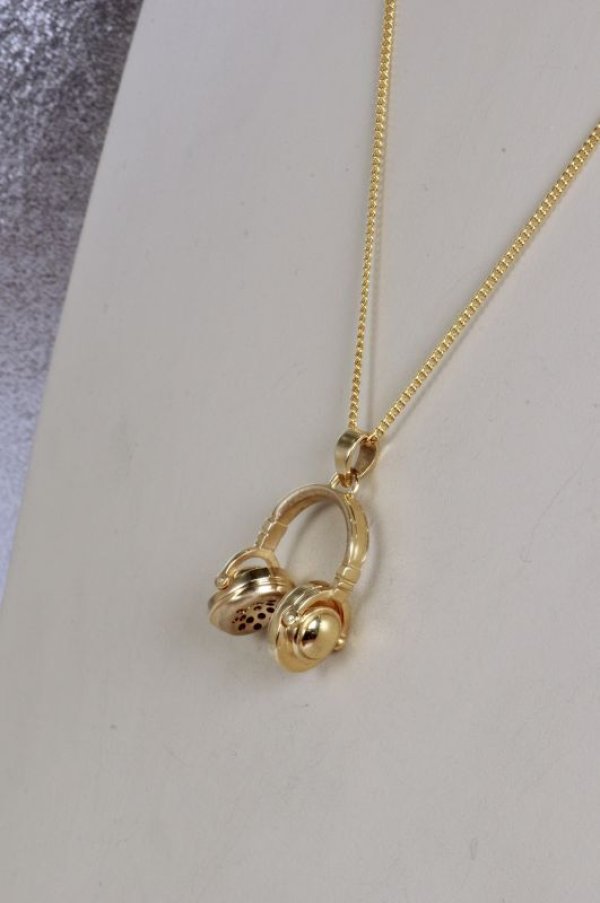 画像8: SV925ヘッドホンペンダントトップ(ゴールドメッキ)