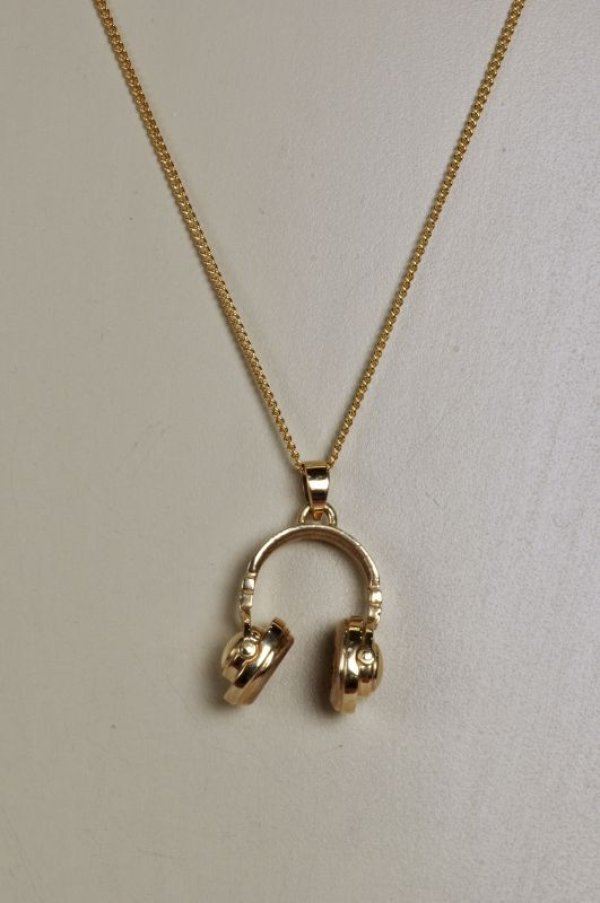 画像7: SV925ヘッドホンペンダントトップ(ゴールドメッキ)