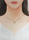 画像9: K18WG フラワーダイヤモンドペンダントネックレス02