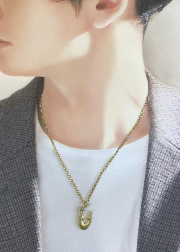 画像5: Pt900/K18 縄文釣り針 大 ペンダント