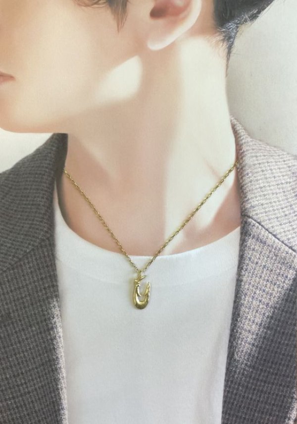 画像8: K18縄文釣り針 小 ペンダント