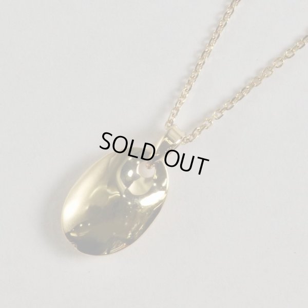 画像10: K18オーバル凹みペンダントネックレス