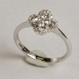 画像3: K18WGダイヤモンドフラワーリング0.32ct