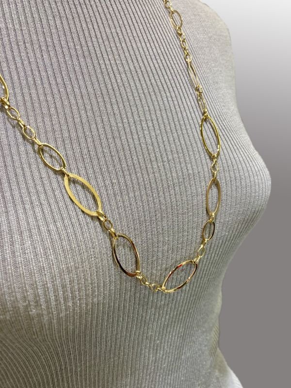 画像5: ◆要お見積り◆【受注生産】K18オーバルロングネックレス