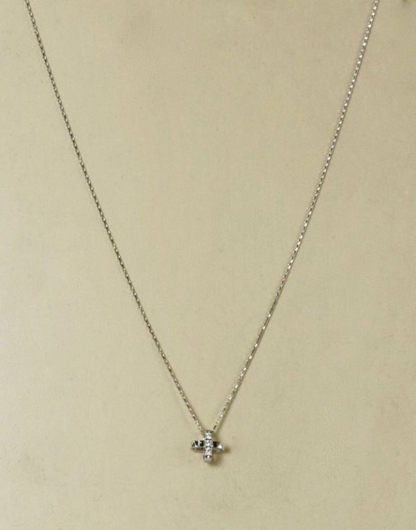 画像7: Ptダイヤモンドクロス2wayペンダントネックレス