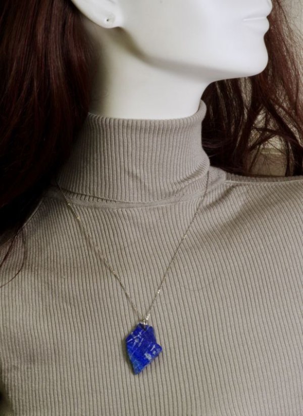 画像6: ラピスラズリ・ラフカットペンダント