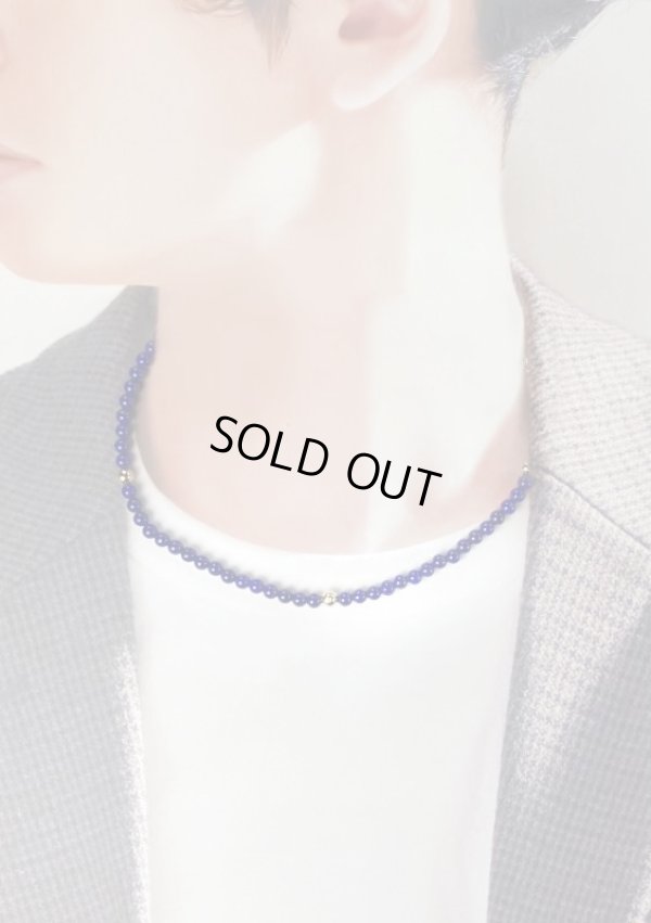 画像7: K18ボール入 ラピスラズリ(アフガニスタン産)ネックレス  12月誕生石