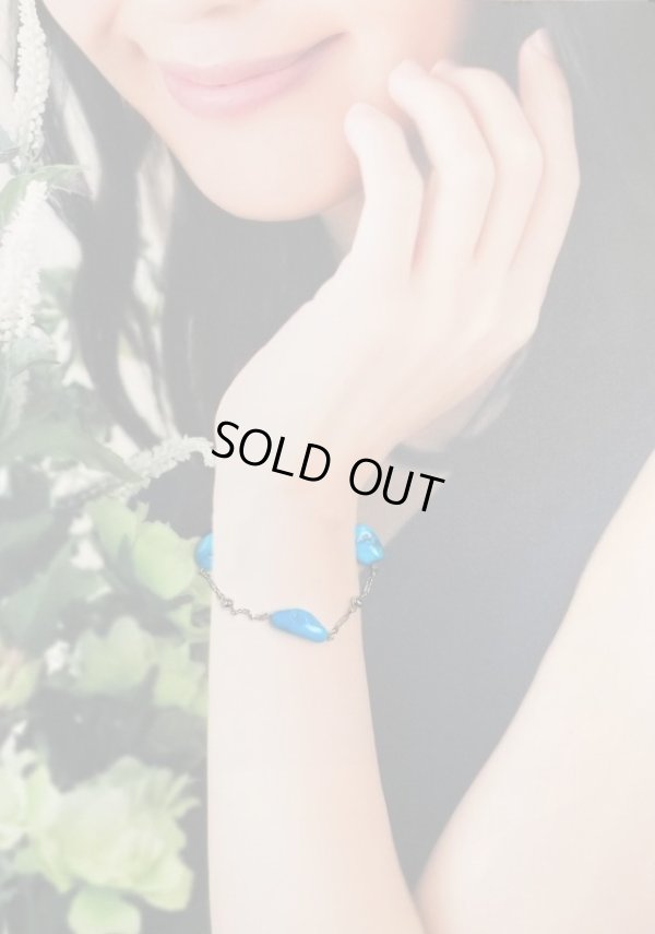 画像7: Pt900 アリゾナターコイズブレスレット