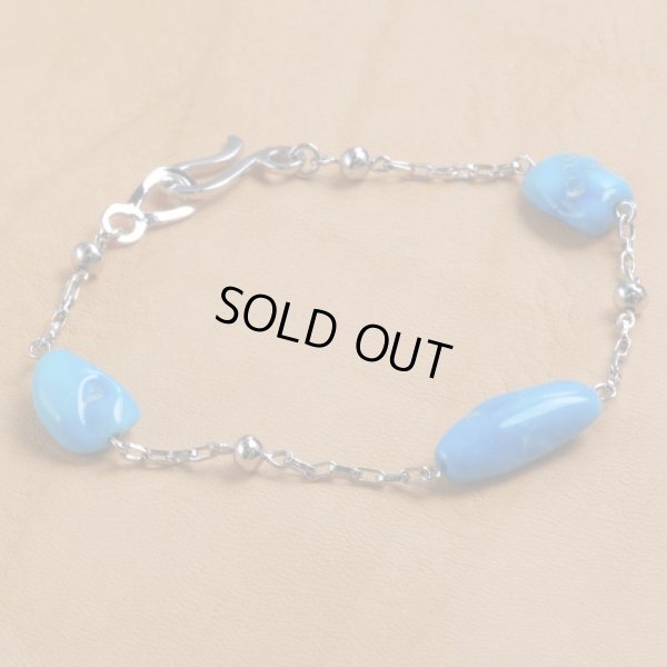 画像6: Pt900 アリゾナターコイズブレスレット