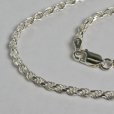 画像1: シルバーロープネックレス 約60cm (1)