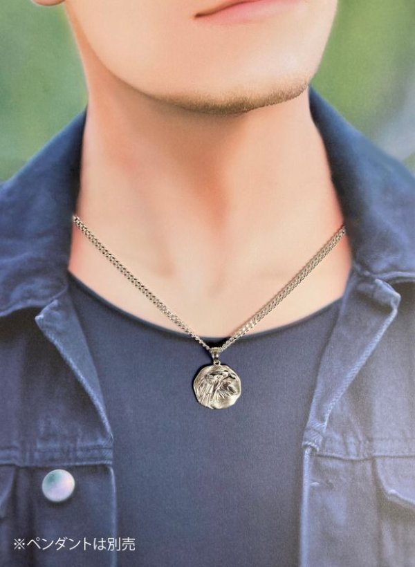 画像5: シルバー２面カット キヘイネックレス 約52cm